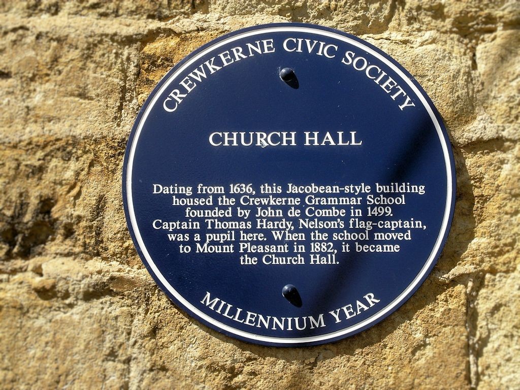 Hardy blue plaque